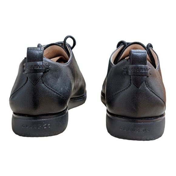 Cole Haan Grand Ambition Black Leather Lace Up Oxford Wing Tip Shoes Sz 6 1/2 B - Picture 9 of 12